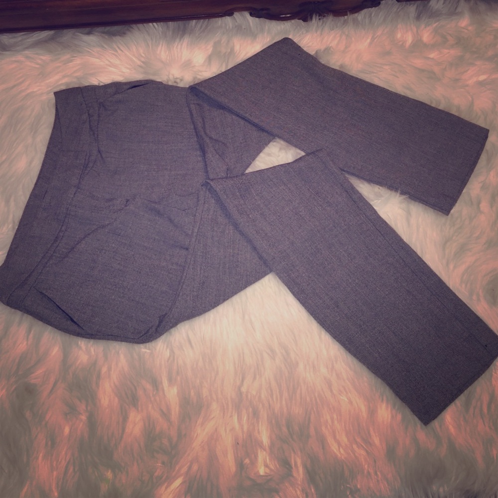 Worthington modern fit 4 petite gray dress pants